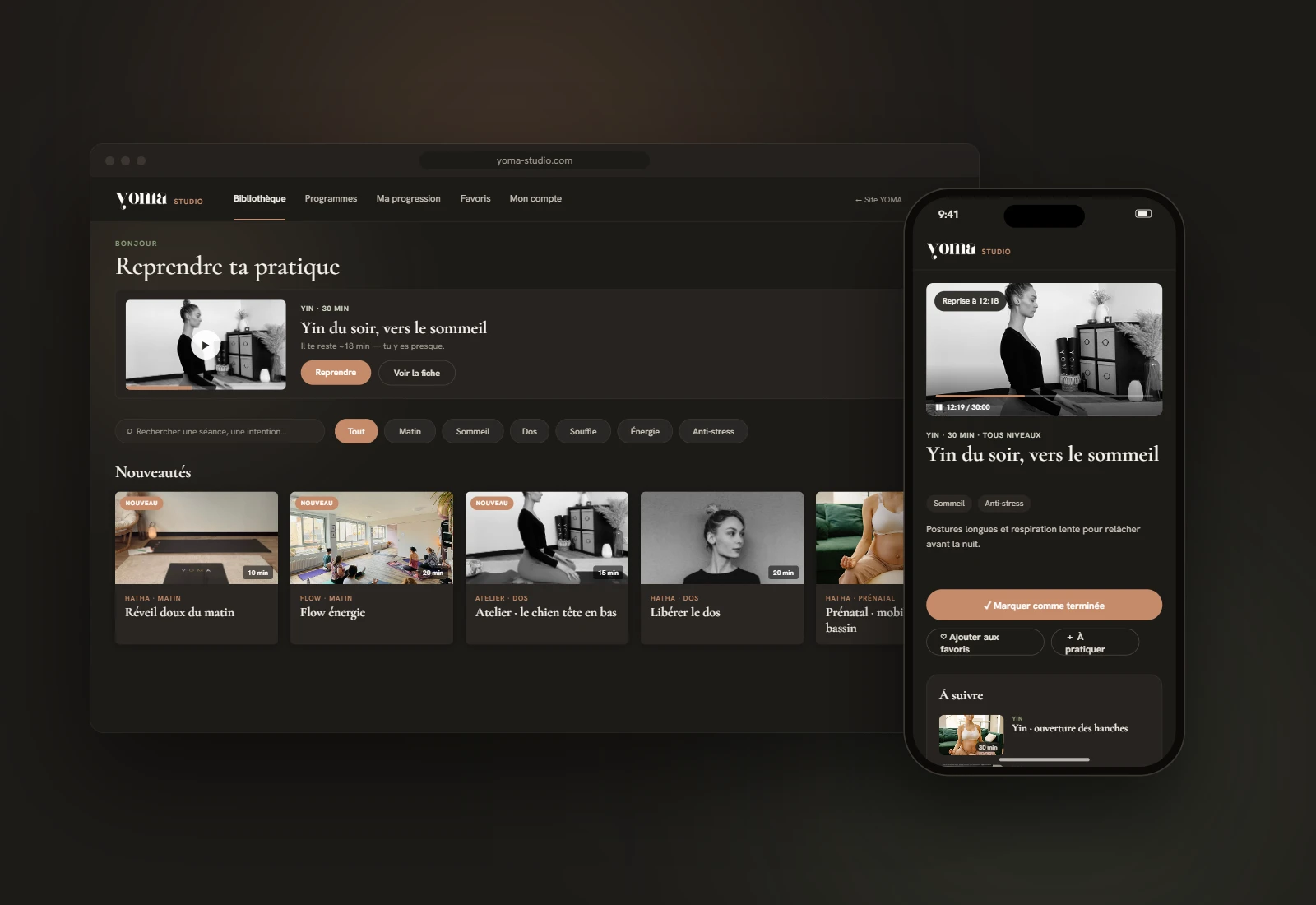 Aperçu du Studio YOMA en ligne